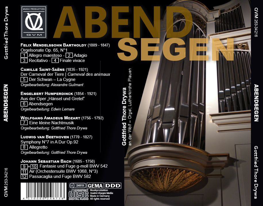 Programme and back cover of Abendsegen
