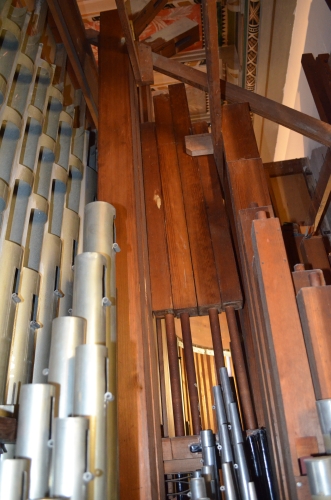 Historical pipework of the Sauer organ