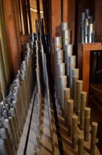 Historical pipework of the Sauer organ