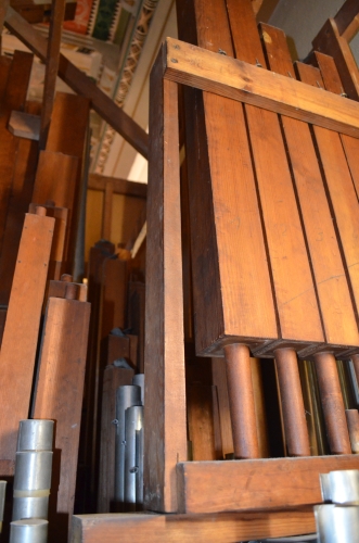 Historical pipework of the Sauer organ