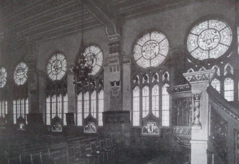 View of the historic assembly hall from the organ pulpit