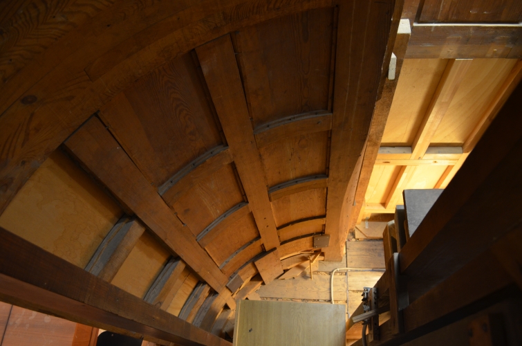 Historical Sauer organ case, reconstruction study