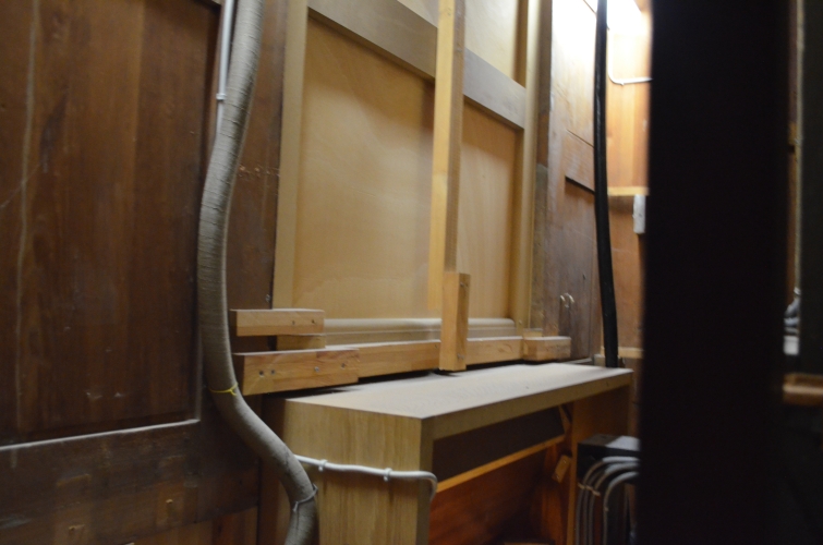 Historical Sauer organ case, reconstruction study