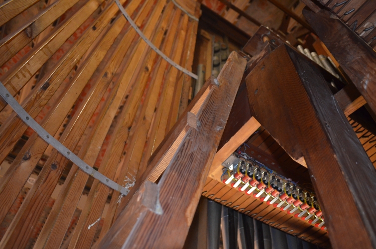Historical Sauer organ case, reconstruction study